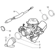 Carburateur complet - Raccord d'admission