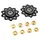 DERAILLEUR JOCKEY WHEEL P2R 9/10-SPEED ALUMINIUM BLACK TO BEARING 10T (SET OF 2)