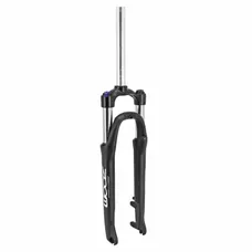 TREKKING FORK 28 " 700X35 ZOOM 187D ALUMINIUM RESSORT BLACK MATTE DEB. 65 mm ADJUSTABLE PIVOT LISSE 1"1/8-28,6 OUTER COMPATIBLE DISC WITH MOUNTING KIT FOR MUDGUARD LEADER FOX FOR QUICK RELEASE