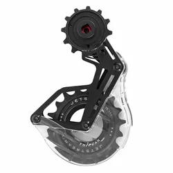 DERAILLEUR CAGE AERO-WING OPW TRIPEAK 12-18 TEETH 12X2/1-SPEED SRAM AXS RED/FORCE/RIVAL/RED E-1 BLACK ALUMINIUM (WARRANTY 4 YEARS)