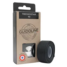 HANDLEBAR TAPE/HANDLEBAR VELOX TRESSOSTAR 90 COTON BLACK 20 mm X 2,80M (SOLD AU BLISTER PACK OF 2) -GUIDOLINE
