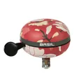 BICYCLE BELL BASIL MAGNOLIA POPPY RED DIAMETER 80 mm (SOLD INDIVIDUALLY) MOUNTING KIT 22,2/25,4 mm