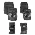 KNEE PROTECTORS - COUDIERES AND POIGNETS COOLRIDE BLACK (KIT 6 PIECES) FOR BICYCLE - ROLLER - SKATE