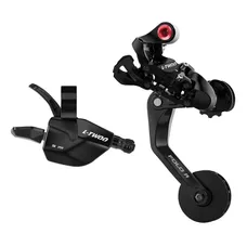 TRANSMISSION BICYCLE PLIANT URBAN LTWOO SHIFTER LEFT 5-SPEED AND REAR DERAILLEUR LTWOO 5-SPEED BLACK FOR BICYCLE PLIANT BROMPTON (SOLD INDIVIDUALLY)