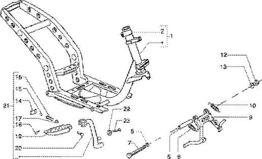 Chassis-bequille