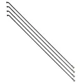 RAYON RENFORCE INOX NOIR 2,0mm AVEC TETE COUDEE EN 2,3mm L 302mm SAPIM AVEC ECROU (VENDU PAR 4)