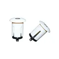 HANDLEBAR END PLUG P2R WITH EXPANDEUR WHITE (PAIR) DIAMETER. INTER 18.2 mm AND EXTER 25.2 mm