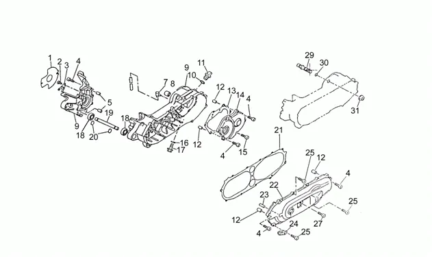 couvercles carter moteur