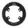 ROAD CHAINRING 4-BOLT DIA. 110 FOR SHIMANO ULTEGRA R8100 MICHE 50T OUTER BLACK 12-SPEED