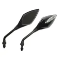REAR-VIEW MIRROR SCOOTER REPLAY STREET GLOSS BLACK IMITATION LEDS ROD DIAMETER 10 (SOLD A PAIR) **