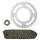 KIT CHAINE ADAPTABLE PEUGEOT 50 XP STREET SM 2004>2005 420 52x11 (DEMULTIPLICATION D'ORIGINE) -TOP PERFORMANCES