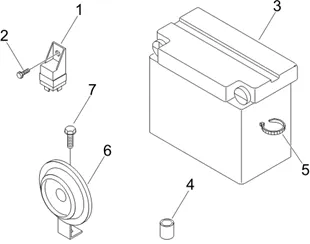 Relais - Batterie - Avertisseur sonore