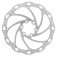 BRAKE DISC ROAD/MTB 6 HOLES TEKTRO 160 mm SILVER FOR ALL TYPE OF BRAKE PAD (WORKSHOP FITTING)