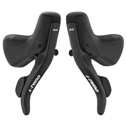 LEVIER/MANETTE ROUTE PATIN LTWOO 2 x 7V. NOIR COMPATIBLE SHIMANO (PAIRE)
