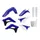 CARROSSERIE/CARENAGE MOTO MX SHERCO 125, 250, 300 SC, 250, 300, 450, 500 SCF 2019>2023 BLEU/BLANC/NOIR (COULEUR OEM) (KIT PLASTIQUES 9 PIECES) -POLISPORT