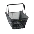 REAR BASKET FIL STEEL RACKTIME BASK IT TRUNK LARGE 28L BLACK WITH ANSE ON CARRIER (51X31X25,5 cm) - COMPATIBLE SYSTEM RACKTIME SNAPIT (CHARGE MAX 10 kg)