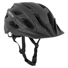 CASQUE VELO ADULTE NEWTON VTT SPARTUS NOIR MAT / CARBON TAILLE 55-58 REGLAGE MOLETTE 260 g