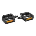PEDALE BMX NEWTON RESINE NOIR 1/2" ROULEMENT DU (PAIRE SUR CARTE)