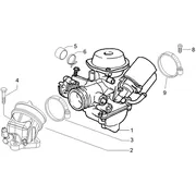Carburateur complet - Raccord d'admission