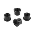 INTRAVIS PEDALIER SAMOX ACIER NOIR COMPATIBLE MONO PLATEAU 4 BRANCHES (JEU DE 4) - CHEMINEE M8x0.75x6.7L