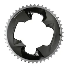 ROAD CHAINRING 4-BOLT DIA. 107 FOR SRAM OEM 46T OUTER FORCE AXS ALUMINIUM GREY/BLACK 12-SPEED