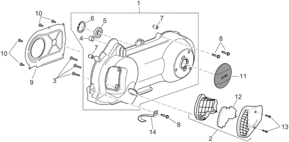 Couvercle variateur