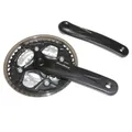MTB CRANKSET SUNRACE 7/8-SPEED M5 ALUMINIUM BLACK 170 mm 42-34-24 WITH PARE CHAIN FUME - HOUSING 113 mm