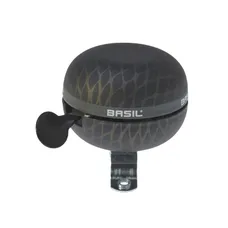 BICYCLE BELL BASIL BLACK BLACK METAL DIAMETER 60 mm (SOLD INDIVIDUALLY) MOUNTING KIT 22,2/25,4 mm