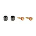 BRAKE HOSE CONNECTOR BRAKE ELVEDES OLIVE AND INSERT/PIN COMPATIBLE TEKTRO 5.0 (PAIR OLIVE AND INSERT)