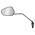 BICYCLE MIRROR LEFT ERGOTEC M-77 LV PLASTIC/STEEL BLACK (MIROIR 120 X 80 X 55 mm)