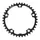 ROAD CHAINRING 5-BOLT DIA. 130 STRONGLIGHT DURAL 39T INNER BLACK TYPE SHIMANO 8/9-SPEED