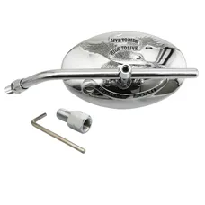 REAR-VIEW MIRROR MOTORCYCLE VICMA CUSTOM REVERSIBLE M10/125 METAL CHROME **