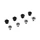 CHAINRING BOLT SET STRONGLIGHT MTB DOUBLE ALUMINIUM/STEEL FOR SRAM X0/XX/X7/X9 (SET OF 4) - CHAINRING BOLT AND NUT