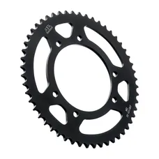 ADAPTABLE 50CC GEARED MOTORCYCLE REAR SPROCKET RIEJU 50 MRT 2009>2022/GAS GAS 50 ROOKIE 2002>2005 420 52 DTS STEEL BLACK (DIAMETER 105/125/8.5) -JT SPROCKETS
