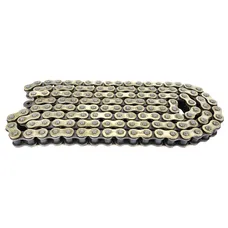 CHAINE MOTO 428 KMC 428H RENFORCE OR/NOIR 134 MAILLONS
