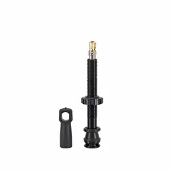 TUBELESS VALVE PRESTA NEWTON COLORI BLACK 47 mm 4 HOLES FOR DIFFUSION PREVENTIF (SOLD INDIVIDUALLY) - SUPPLIED WITH REMOVAL TOOL VALVE CORE