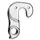 DERAILLEUR HANGER ALUMINIUM MARWI MERIDA... GH-038 COMPATIBLE LEADER FOX HARLAN (SOLD INDIVIDUALLY CARDED)