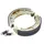 BRAKE SHOE SET MAXI SCOOTER NEWFREN FOR SYM 125 FIDDLE 2 2009>2013, 125 FIDDLE 3 2014>2016, 125 SYMPHONY 2009, 125 X PRO 2013>2016 REAR DIAMETER 130X28 MM (GF1317)