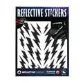 AUTOCOLLANT/STICKER REFLECHISSANT POUR VELO, CASQUE MODELE ECLAIR NOIR (PLANCHE) -REFLECTIVE BERLIN