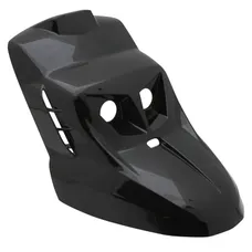 TABLIER AV SCOOT REPLAY DESIGN EDITION POUR MBK 50 BOOSTER 2004>/YAMAHA 50 BWS 2004> NOIR BRILLANT (LIVREE AVEC KIT ECLAIRAGE)