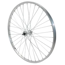 MTB WHEEL BRAKE SHOE 26" ALUMINIUM FRONT HUB ALUMINIUM AXLE PLEIN (SOLD WITH NUT 9X100) RIM 21C