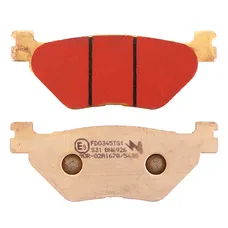 BRAKE PAD SET NEWFREN FOR YAMAHA 900 TDM 2002>2014 REAR, 1300 FJR 2003> REAR, 950 XV BOLT 20014>2018 REAR, 1700 XV WARRIOR 2003>2004 REAR (L 100 mm - H 39 mm - P 9.5 mm) (FD0345BT) (TOURING SINTERED METAL)