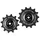 DERAILLEUR JOCKEY WHEEL MTB TRIPEAK 12-14 TEETH CERAMIC 12/11-SPEED SRAM EAGLE/EAGLE AXS BLACK (BLISTER PACK OF 2)
