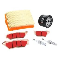 KIT ENTRETIEN MOTO ADAPTABLE BMW F 750 GS 2018>2023, F 850 GS, ADVENTURE 2017>2024 PLAQUETTE METAL FRITTE (PACK 7 PIECES) -SELECTION P2R PREMIUM