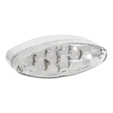 FEU ARRIERE UNIVERSEL REPLAY A LEDS OVALE TRANSPARENT 2 FONCTIONS ECLAIRAGE + STOP (9 LEDS ROUGES) **
