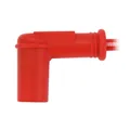 SPARK PLUG CAP MALOSSI WITH SPARK PLUG HT LEAD 7 mm RED (50 cm) (SOLD INDIVIDUALLY)