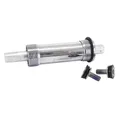 BOITIER PEDALIER CARRE ALU A ROULEMENT 159,5 mm POUR FATBIKE (boite de 100 mm DIAM 25,5 mm) FILETAGE ANGLAIS / BSC / 1,37x24