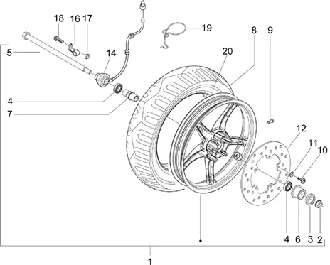 Roue avant