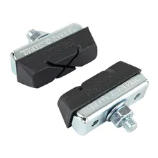 BRAKE SHOE HOLDER CITY CALIPER SYMETRIQUE FIBRAX GOMME-X- 40 mm (1 PAIR CARDED) -FOR RALEIGH, WEINMANN
