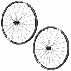 ROUES GRAVEL DISC 700 FIR GALAXIUM CENTERLOCK BLACK CASSETTE SHIMANO MICROSPLINE 12-SPEED THRU AXLE 12/100 AND 12/142 HEIGHT/PROFIL 26 mm (PAIR) - TUBELESS READY